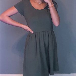 forever 21 olive green dress